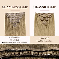 Goo Goo Clip In Hair Extensions Real Human Hair Remy Human Hair Extensions Clip Ins For Women Natural Human Hair 22Inch 110G