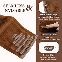 Goo Goo Clip In Hair Extensions Real Human Hair Remy Human Hair Extensions Clip Ins For Women Natural Human Hair 18Inch 130G