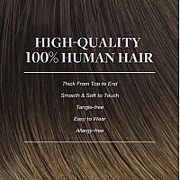 Goo Goo Clip In Hair Extensions Real Human Hair Remy Human Hair Extensions Clip Ins For Women Natural Human Hair 16Inch 150G