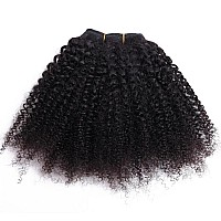 Mongolian Afro Kinky Curly Bundles Human Hair 4B 4C Afro Kinky Human Hair Bundle One Single Bundle 10 Inch Curly Weave Bundles U