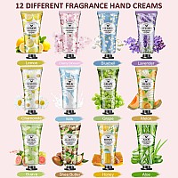 Vespro 12 Pack Hand Cream Gifts Set For Women Bulk Hand Lotion Travel Size For Dry Cracked Hands Mini Hand Lotion For Mothers