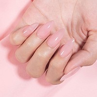 Rarjsm Light Pink Rubber Base Gel Nail Polish Nude Skin Tone Rubber Base Gel For Nails Natural Nude Color French Manicure Brush