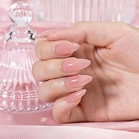 Rarjsm Rubber Base Gel Nail Polish Tea Rose Pink Nude Skin Tone Rubber Base Gel For Nails Natural Nude Color French Manicure Bru