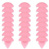 24 Pieces Powder Puff Triangle Makeup Puff Cotton Powder Face Washable Body Powder Puff For Loose Powder Body Cosmetic Foundati