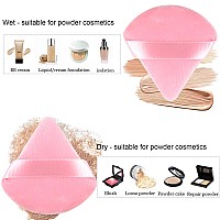 24 Pieces Powder Puff Triangle Makeup Puff Cotton Powder Face Washable Body Powder Puff For Loose Powder Body Cosmetic Foundati