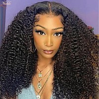 Nadula Pre Everything Glueless 13X4 Precut Lace Front Wig Human Hair Kinky Curly 1St Ever 0Glue Lace Frontal Wig With 3D Dome