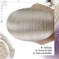 Laavoo Micro Link Hair Extensions Human Hair Platinum Blonde Micro Loop Hair Extensions Real Human Hair Blonde Remy Straight Sec