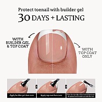 Btartboxnails Xcoattips Toe Nail Tips Short French Toenails Press On 160Pcs Nude Soft Gel Toe Nail Tips French Glue On Toe N