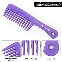 Beayung 2 Pcs Large Wide Tooth Comb Shower Combs For Women Curly Hair Brush Detangling Comb Hair Styling Comb Hairdressing