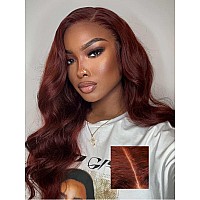 Beauty Forever Preeverything Glueless Frontal Wig 13X4 Reddish Brown Body Wave Pre Cut Bye Bye Knots Put On And Go Hd Lace Fron