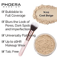 Phoera Foundation Full Coverage Foundation Phoera Primer Phoera Powder Phoera Makeup Set Kabuki Makeup Brushes Foundation B