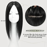 Aimeolyn Hair Toppers For Women 16Inch Hair Toppers For Women Real Human Hairbig Base Hair Toppers Top Hair Pieces For Women W