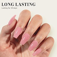 Melodysusie Jeweliver Gel Nail Polish 05Floz Rose Pink Jelly Gel Polish Nude Sheer Translucent Soak Off Uv Led Light Cure Gif