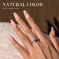 Melodysusie Jeweliver Gel Nail Polish 05Floz Translucent Pink Nude Nail Polish Sheer Soak Off Uv Led Light Cure Gift For Mani