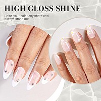 Melodysusie Jeweliver Nude Gel Nail Polish 05Floz Nude Jelly Gel Polish Sheer Translucent Soak Off Uv Led Light Cure Gift For