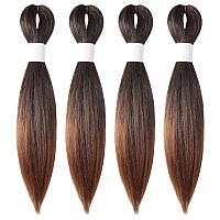 Osuntress Braiding Hair Pre Stretched 14 Inch 4 Packs Short Hair Extensions For Braids Synthetic Braiding Hair Prestretched T3