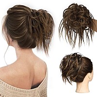 Lativ Tousled Updo Messy Bun Hair Pieces For Women Hair Bun Extension Synthetic Hair Buns Hair Piece Scrunchies For Daily Wear