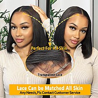 Bob Wig Human Hair 13X4 Hd Lace Front Wigs Human Hair Pre Plucked 180 Density Short Bob Wigs Lace Frontal Wig Glueless Wigs Braz