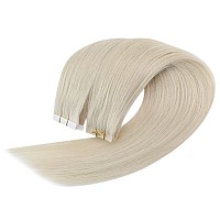 Full Shine Natural Injection Tape In Hair Extensions 22Inch Double Sided Virgin Injeted Human Hair Tape In Extensions Color 60 B