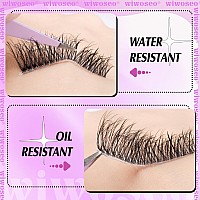 Wiwoseo Self Adhesive Eyelashes No Glue Needed Clear Band False Lashes Natural Look Lash Extensions Reuseable Self Adhesive Lash