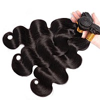 Taziza Human Hair Bundles Body Wave24 26 28 Inch 100 Unprocessed Brazilian Virgin Human Hair Body Wave Bundles Human Hair Bun