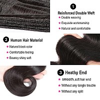 Taziza Human Hair Bundles Body Wave24 26 28 Inch 100 Unprocessed Brazilian Virgin Human Hair Body Wave Bundles Human Hair Bun