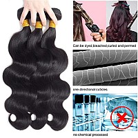 Taziza Human Hair Bundles Body Wave24 26 28 Inch 100 Unprocessed Brazilian Virgin Human Hair Body Wave Bundles Human Hair Bun