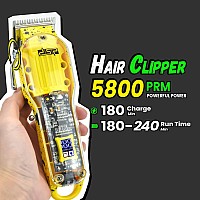 Dsp Cordless Professional Barber Clippers Quiet Hair Cutting Machine Longlasting Battery Ideal For Fades Barber Equipment