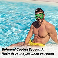 Behoomi Cooling Eye Mask Gel Eye Mask With Holes Reusable Ice Mask Cool Eye Ice Pack Comfort Snug Fit No Freeze Cold Eye C