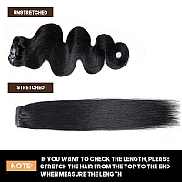 Goulus Seamless Clip In Hair Extensions Real Human Hair 8Pcs Body Wave Clip Ins For Black Women Brazilian Virgin Human Hair Exte