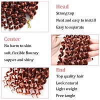 Ginger Passion Twist Hair 18 Inch Copper Red Passion Twist Crochet Hair Water Wave Braiding Hair 8 Packs Ginger Orange Braiding