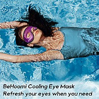 Behoomi Cooling Eye Mask Gel Eye Mask Cold Compress For Eyes Reusable Eye Ice Pack Cool Relaxation Comfort Snug Fit No Free