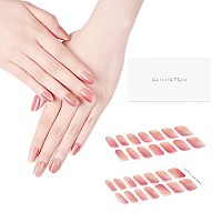 Danni Toni Semi Cured Gel Nail Strips Pink Ombre Sunset Breeze Glitters Gel Nail Stickers Tiedye Semicured Gel Nail Wraps 2