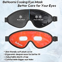 Behoomi Cooling Eye Mask Gel Eye Mask Cold Compress For Eyes Reusable Eye Ice Pack Cool Relaxation Comfort Snug Fit No Free