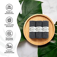 Yiclick Exfoliating Washcloth Towel 3 Pack Japanese Exfoliating Wash Cloth Exfoliating Body Scrubber Scrub For Exfoliation