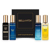 Bella Vita Luxury Luxury Collection Eau De Parfum 4X068 Fl Oz Fathers Day Gifts 4 In A Box Perfume Set For Men Oud