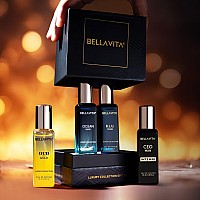 Bella Vita Luxury Luxury Collection Eau De Parfum 4X068 Fl Oz Fathers Day Gifts 4 In A Box Perfume Set For Men Oud