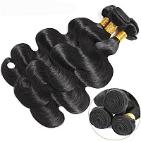 Body Wave Human Hair Bundles Body Wave Bundles Human Hair Brazilian Hair Bundles Double Weft Weave Bundles Human Hair Extensions