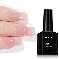 Tomicca Gel Nail Polish Jelly Light Pink Gel Polish Clear Pink Nail Polish Quick Dry Soak Off U V Jelly Nail Polish Colors Lo