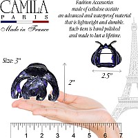 Camila Paris French Octopus Hair Clip Blue 25 Inch Ideal For Thick Curly Wavy Hair Women And Girls Strong Hold No Slip