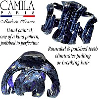 Camila Paris French Octopus Hair Clip Blue 25 Inch Ideal For Thick Curly Wavy Hair Women And Girls Strong Hold No Slip