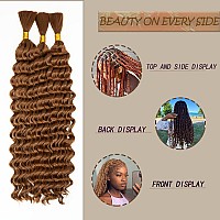 Deep Wave Bulk Hair For Braiding Wet And Wavy Micro Braiding No Weft Faux Deep Wave Braiding Hair Extensions For Box Boho Braids