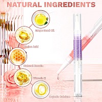 Meschett 2Pcs Cuticle Oil Pens For Nail Carecuticle Revitalizer Oil Pen With Soft Brushcuticle Oil To Prevent Nail Cracking An