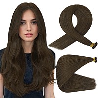 Full Shine Genius Weft Hair Extensions Remy Human Hair Weft Extensions Virgin Hair Color Medium Brown Weft Human Hair Extensions