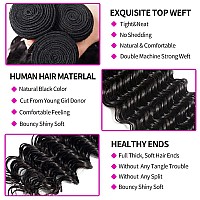 Human Hair Bundles 18Inch 1 Bundles 12A Brazilian Deep Wave 1 Single Bundles Human Hair 100 Unprocessed Virgin Remy Wet And Wav