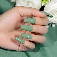 Rarjsm Sage Green Gel Nail Polish Sage Gray Gel Nail Polish 1Pcs 15Ml Green High Pigment Gel Polish Soak Off Uv Led Curing Requi