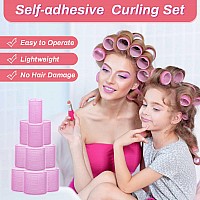 Rollers Hair Curlers Set Of 48 With 24 Curlers 6 Jumbo 6 Large 6 Medium 6 Small And 24 Clips For Long Medium Short Hair