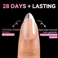 Una Gella Short Almond Gel X Nail Tips 504Pcs Short Almond Nail Tips 15 Sizes Almond Shape Soft Gel Nail Tips Full Matte Surfac