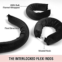 Blinkeen Flexi Rods With Hook No Heat Curlers For All Hair Types And Blowout Hair 2 Rods