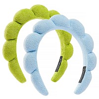 Ztomine Hairband 2 Count Pack Thick Absorbent Terry Cloth Spa Headbands For Washing Face Or Facial Set Of 2 Puffy Makeup